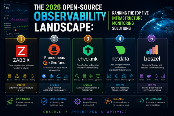 The 2026 Open-Source Observability Landscape: Ranking the Top Five Infrastructure Monitoring Solutions